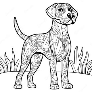 German Shorthaired Pointer Standing Proud Coloring Page 65662-52779