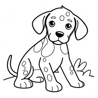 Playful German Shorthaired Pointer Puppy Coloring Page 65663-52782