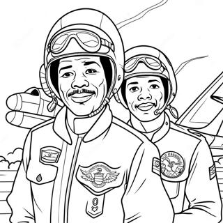 Tuskegee Airmen Coloring Page 65672-52794