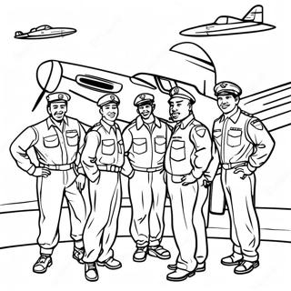 Tuskegee Airmen Coloring Page 65672-52795