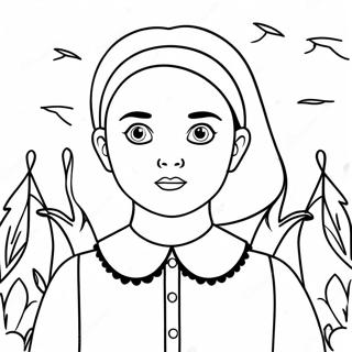 Wednesday And Enid Coloring Pages