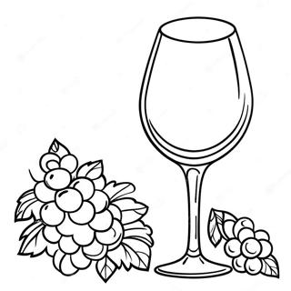 Wine Coloring Pages