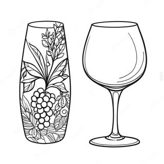 Wine Glass Coloring Page 65692-52811