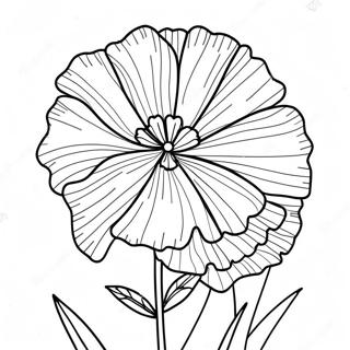 Carnation Flower Coloring Page 65702-52814