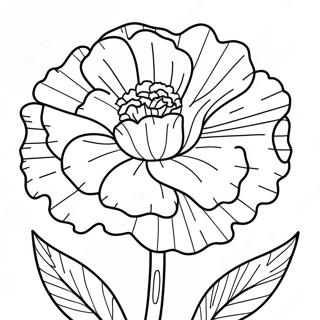 Carnation Flower Coloring Page 65702-52815