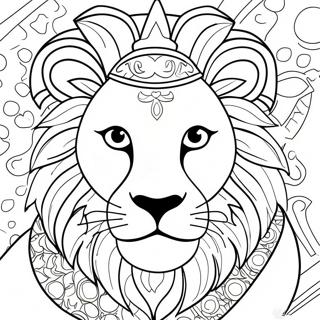 Majestic Lion From Carnival Of The Animals Coloring Page 65723-52840