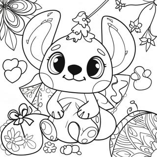 Festive Stitch Ornament Coloring Page 6572-5413