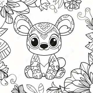 Festive Stitch Ornament Coloring Page 6572-5414