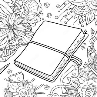 Diary Coloring Page 65732-52836