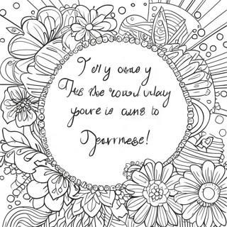 Words Of Encourage Coloring Pages