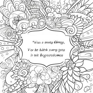 Words Of Encouragement Coloring Page 65762-52863