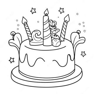 Disney Happy Birthday Coloring Pages