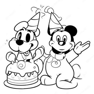 Disney Happy Birthday Coloring Page 65782-52884