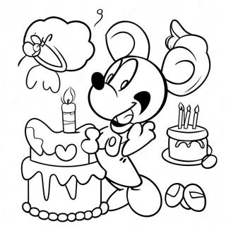 Disney Happy Birthday Coloring Pages