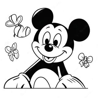 Mickey Mouse Birthday Celebration Coloring Page 65783-52880