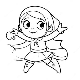 Wordgirl In Action Coloring Page 65803-52897