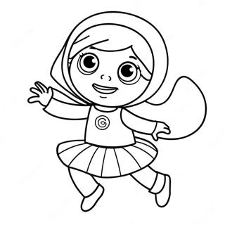 Wordgirl In Action Coloring Page 65803-52899