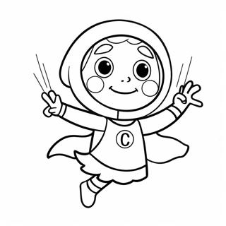 Wordgirl In Action Coloring Page 65803-52900