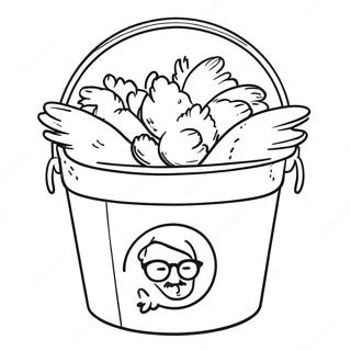 Kfc Bucket Of Chicken Coloring Page 65823-52914