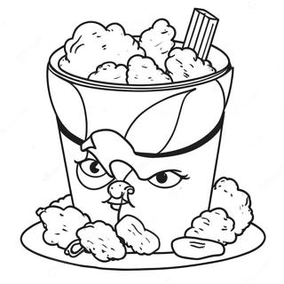 Kfc Bucket Of Chicken Coloring Page 65823-52916