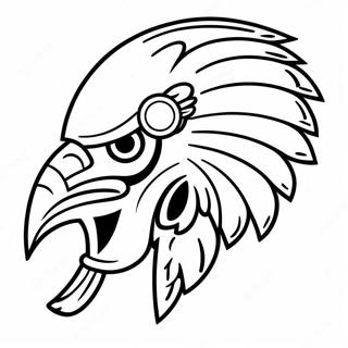 Colorful Philadelphia Eagles Mascot Coloring Page 65843-52930