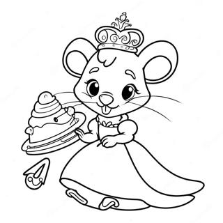 Cinderella Mice Coloring Page 65852-52935