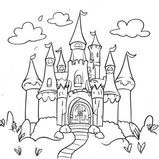 Magical Fairyland Castle Coloring Page 65903-52983