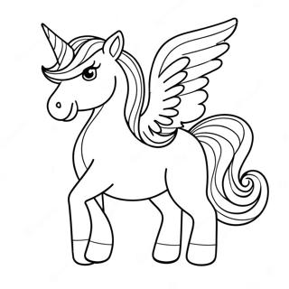 Sassy Unicorn Coloring Page 65913-52985