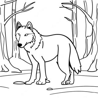 Arctic Wolf Coloring Pages