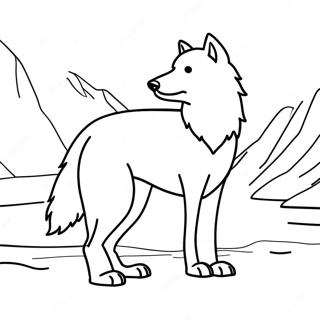 Arctic Wolf Coloring Page 65932-52998