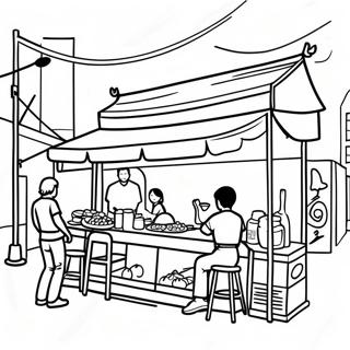 Taiwanese Night Market Coloring Page 65953-53015