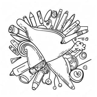 Bright Highlighter Doodles Coloring Page 65963-53026