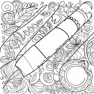 Bright Highlighter Doodles Coloring Page 65963-53027