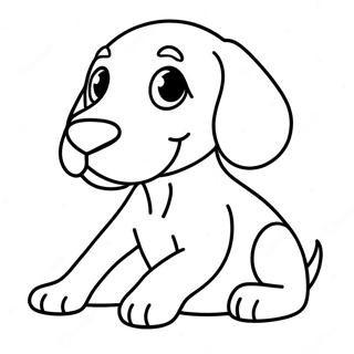 Playful Weimaraner Puppy Coloring Page 65973-53033