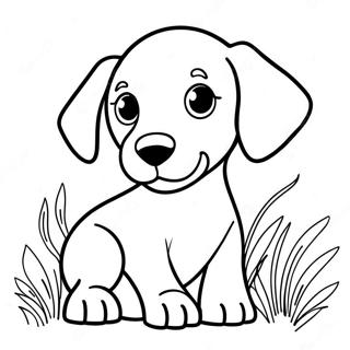 Playful Weimaraner Puppy Coloring Page 65973-53036