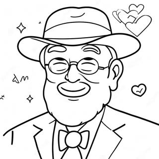 Happy Fathers Day Uncle Coloring Page 66032-53079