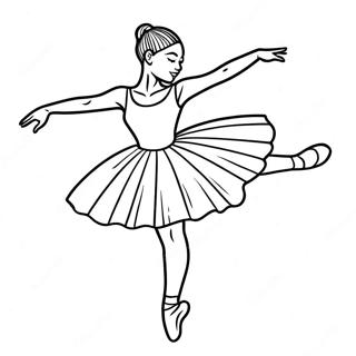 Black Ballerina Coloring Pages