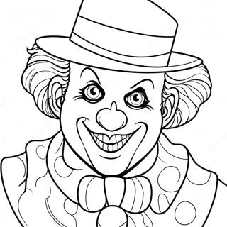 Gangster Scary Clown Coloring Page 66132-53160