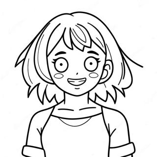 Uraraka Coloring Pages