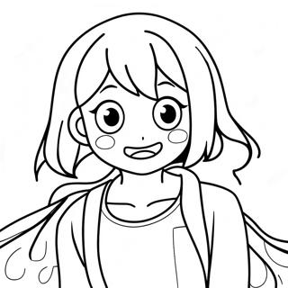 Uraraka Coloring Page 66142-53167