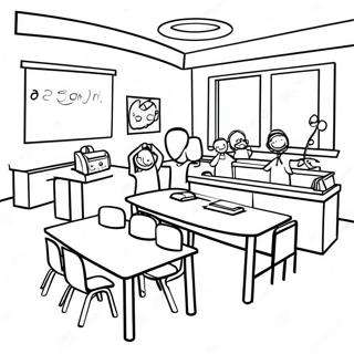 Exciting Second Grade Classroom Coloring Page 66213-53221