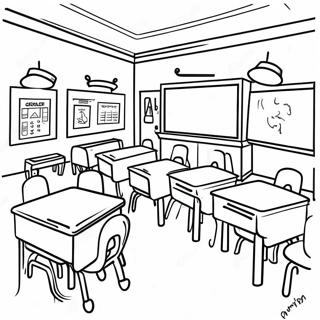 Exciting Second Grade Classroom Coloring Page 66213-53224