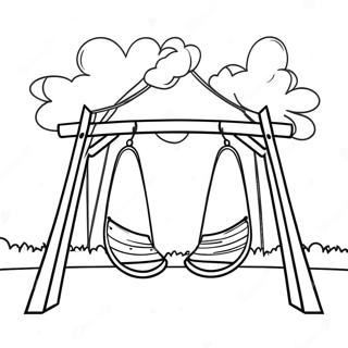 Swing Set Coloring Page 66222-53227