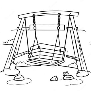 Swing Set Coloring Page 66222-53228