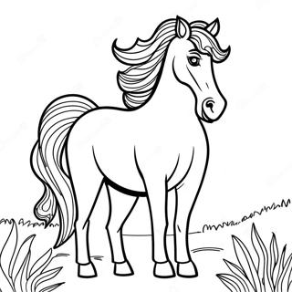 Friesian Horse Coloring Page 66232-53234