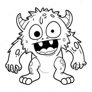 Fearful Monster Coloring Page 66242-53246