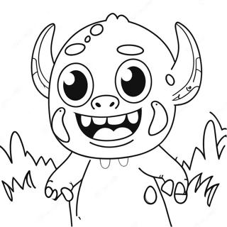 Fearful Monster Coloring Page 66242-53247