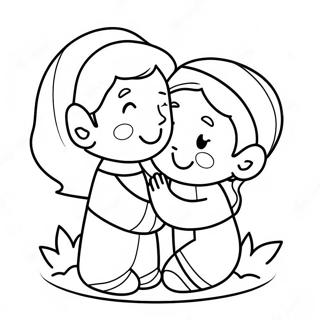 Heartwarming Love God Coloring Page 66273-53272