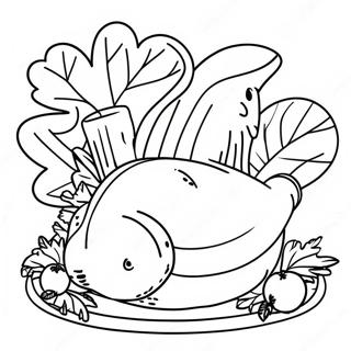 Among Us Thanksgiving Coloring Page 66282-53274