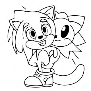 Sonic Valentine Coloring Pages